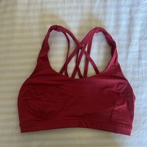 Red Lululemon Sports Bra